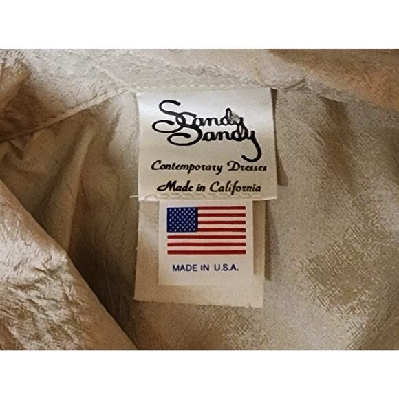Sandy Sandy Gold Designer Plus Size 24 Pant Suit Vacation Sunny Beach Summer Set - Picture 7 of 7